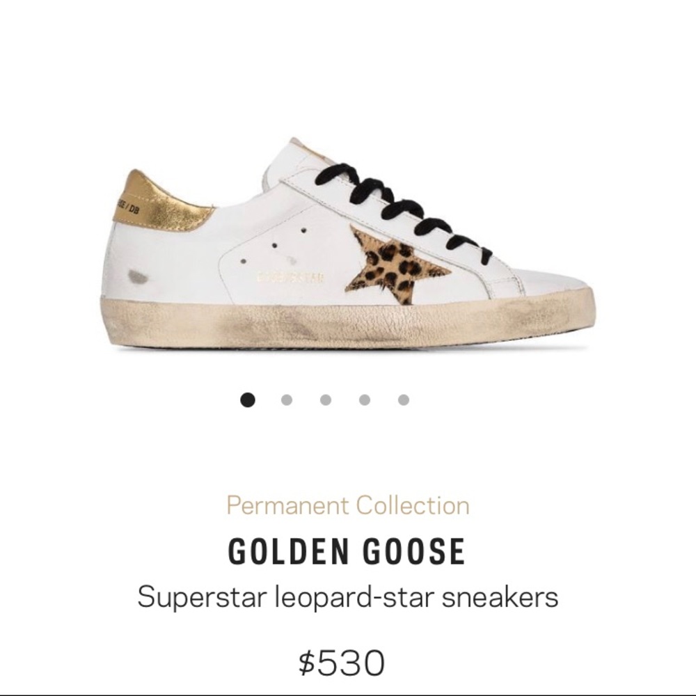 Golden goose leopard star sneakers